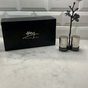 New Never Used Michael Aram Salt and Pepper Shaker Set